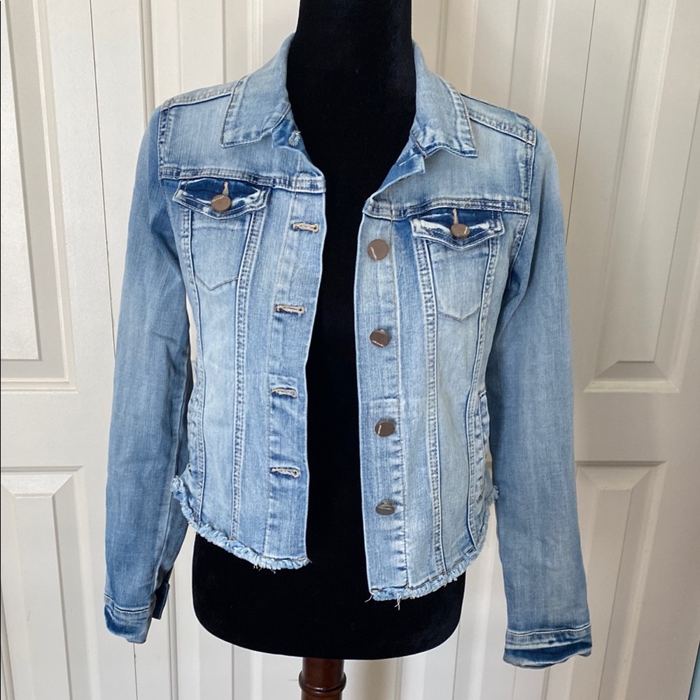 JOU JOU Blue Jean Jacket Cropped Fitted Design- Teenage